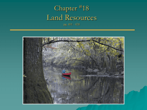 Land Resources Chapter 18 #