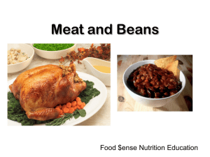 Meat and Beans Food $ense Nutrition Education