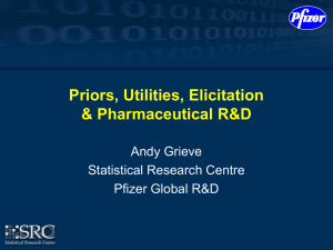 Priors, Utilities, Elicitation &amp; Pharmaceutical R&amp;D Andy Grieve Statistical Research Centre