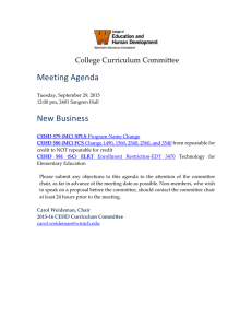 Meeting Agenda New Business College Curriculum Committee