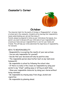 Counselor’s Corner  October