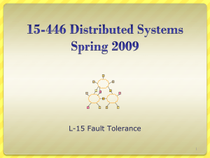 L-15 Fault Tolerance 1