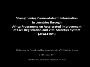 Strengthening Cause-of-death Information in countries through Africa Programme on Accelerated Improvement