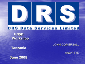 UNSD Workshop Tanzania June 2008