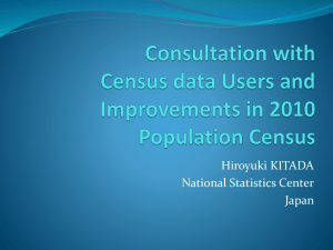 Hiroyuki KITADA National Statistics Center Japan