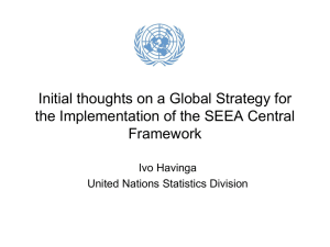 Initial thoughts on a Global Strategy for Framework Ivo Havinga
