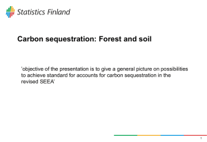 Carbon sequestration: Forest and soil