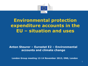 Environmental protection expenditure accounts in the EU – situation and uses