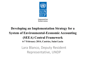 Developing an Implementation Strategy for a System of Environmental-Economic Accounting