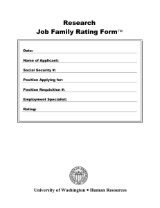 Research Job Family Rating Form 