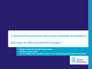 A statistical framework for measuring sustainable development -