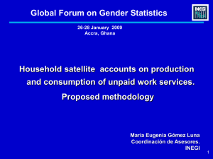Global Forum on Gender Statistics Household satellite  accounts on production