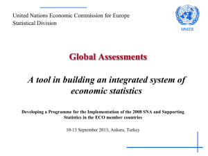 Global Assessments A tool in building an integrated system of economic statistics