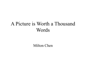 A Picture is Worth a Thousand Words Milton Chen