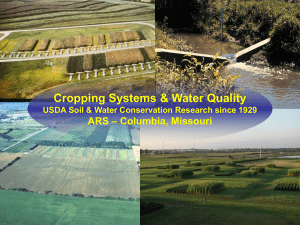 Cropping Systems &amp; Water Quality – Columbia, Missouri ARS