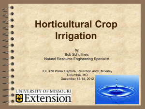 Horticultural Crop Irrigation by Bob Schultheis