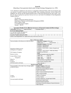 Form-83  (Reporting of loan agreement details under Foreign Exchange Management Act,...
