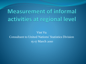 Viet Vu Consultant to United Nations’ Statistics Division 15-17 March 2010
