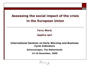 Assessing the social impact of the crisis in the European Union