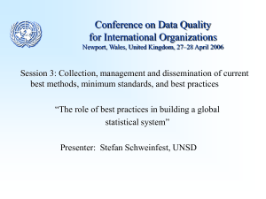 Conference on Data Quality for International Organizations