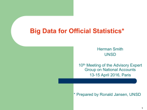 Big Data for Official Statistics*