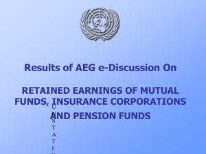 Results of AEG e-Discussion On RETAINED EARNINGS OF MUTUAL FUNDS, INSURANCE CORPORATIONS