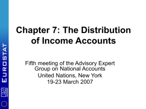 Chapter 7: The Distribution of Income Accounts