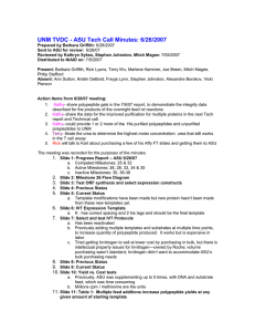 UNM TVDC - ASU Tech Call Minutes: 6/26/2007