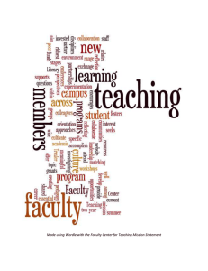 Made using Wordle with the Faculty Center for Teaching Mission...