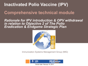Inactivated Polio Vaccine (IPV) Comprehensive technical module
