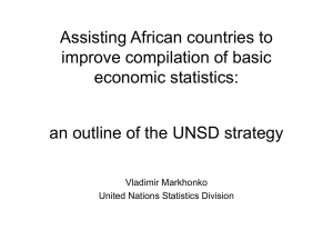 Assisting African countries to improve compilation of basic economic statistics: