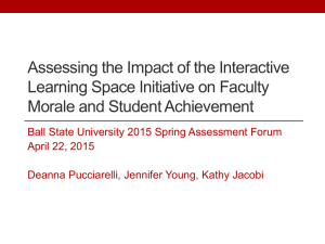 Assessing the Impact of the Interactive Learning Space Initiative on Faculty