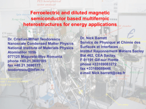 Ferroelectric and diluted magnetic semiconductor based multiferroic heterostructures for energy applications