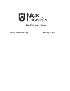 Minutes of Regular Meeting February 13, 2012