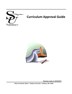 Curriculum Approval Guide •