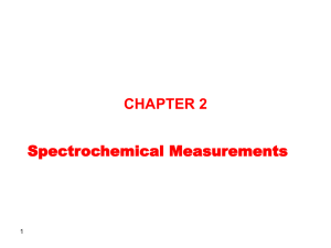 CHAPTER 2 Spectrochemical Measurements 1