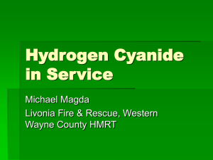 Hydrogen Cyanide in Service Michael Magda Livonia Fire &amp; Rescue, Western
