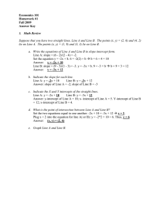 Economics 101 Homework #1 Fall 2009 Answer Key