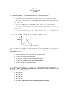 Problem Set 3 Econ 101 (Prof. Kelly) Fall 2002