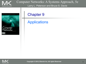 Chapter 9 Applications Computer Networks: A Systems Approach, 5e