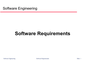 Software Requirements Software Engineering Slide  1
