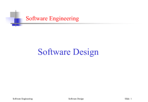Software Design Software Engineering Slide  1