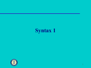 Syntax 1 1