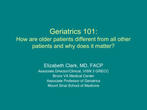 Geriatrics 101: How are older patients different from all other