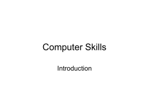 Computer Skills Introduction