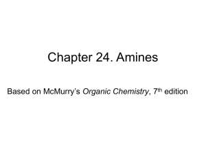 Chapter 24. Amines Organic Chemistry edition th