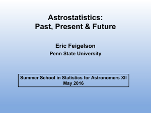 Astrostatistics: Past, Present &amp; Future Eric Feigelson Penn State University
