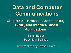 Data and Computer Communications – Protocol Architecture, Chapter 2