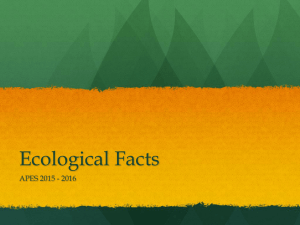 Ecological Facts APES 2015 - 2016