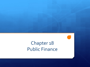 Chapter 18 Public Finance